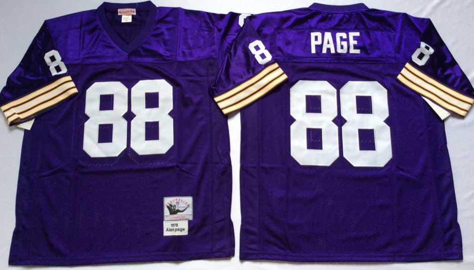 Vikings 88 Alan Page Purple M&N Throwback Jersey->nfl m&n throwback->NFL Jersey